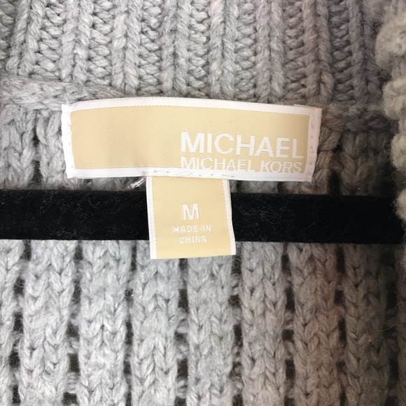 Michael Kors Thick Cable Knit Cardigan M - Picture 3 of 5